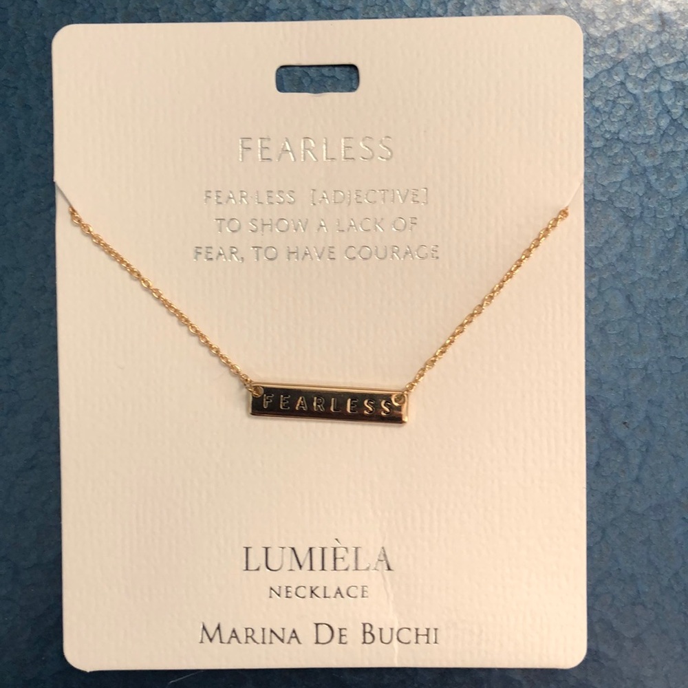 Gold “FEARLESS” Necklace